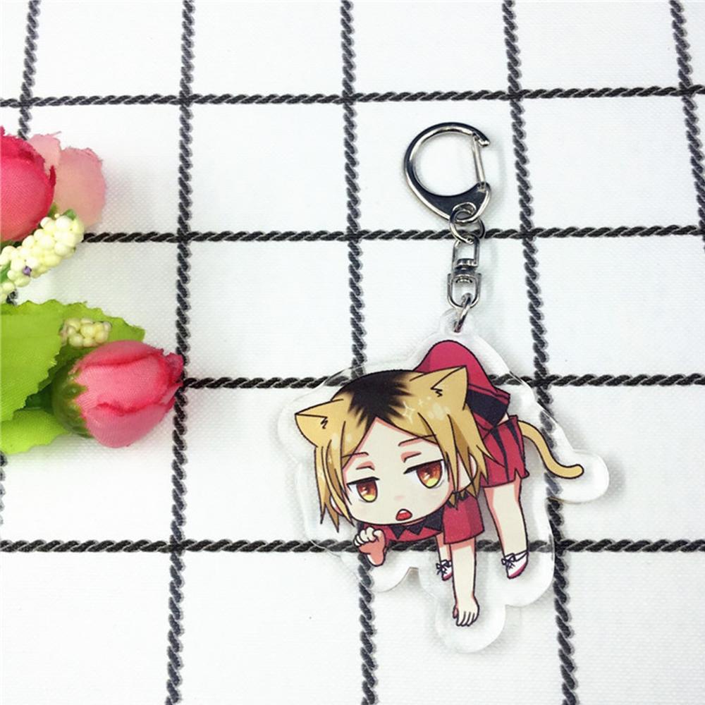 Taylor1 Haikyuu!! Móc Khóa Hoạt Hình Yu Nishinoya Men Hinata Shoyo Kozume Kenma