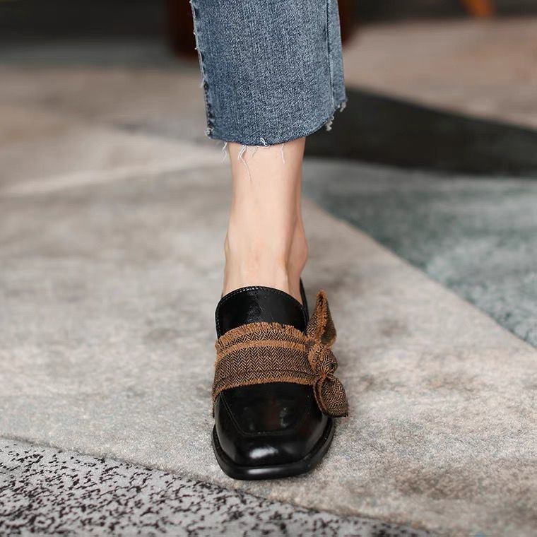 Giày Da Gót Vuông Phong Cách Anh Quốc 2021 Cho Nữ | BigBuy360 - bigbuy360.vn