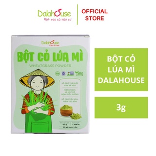 Bột cỏ lúa mì hữu cơ dalahouse gói nhỏ 3g tiện lợi