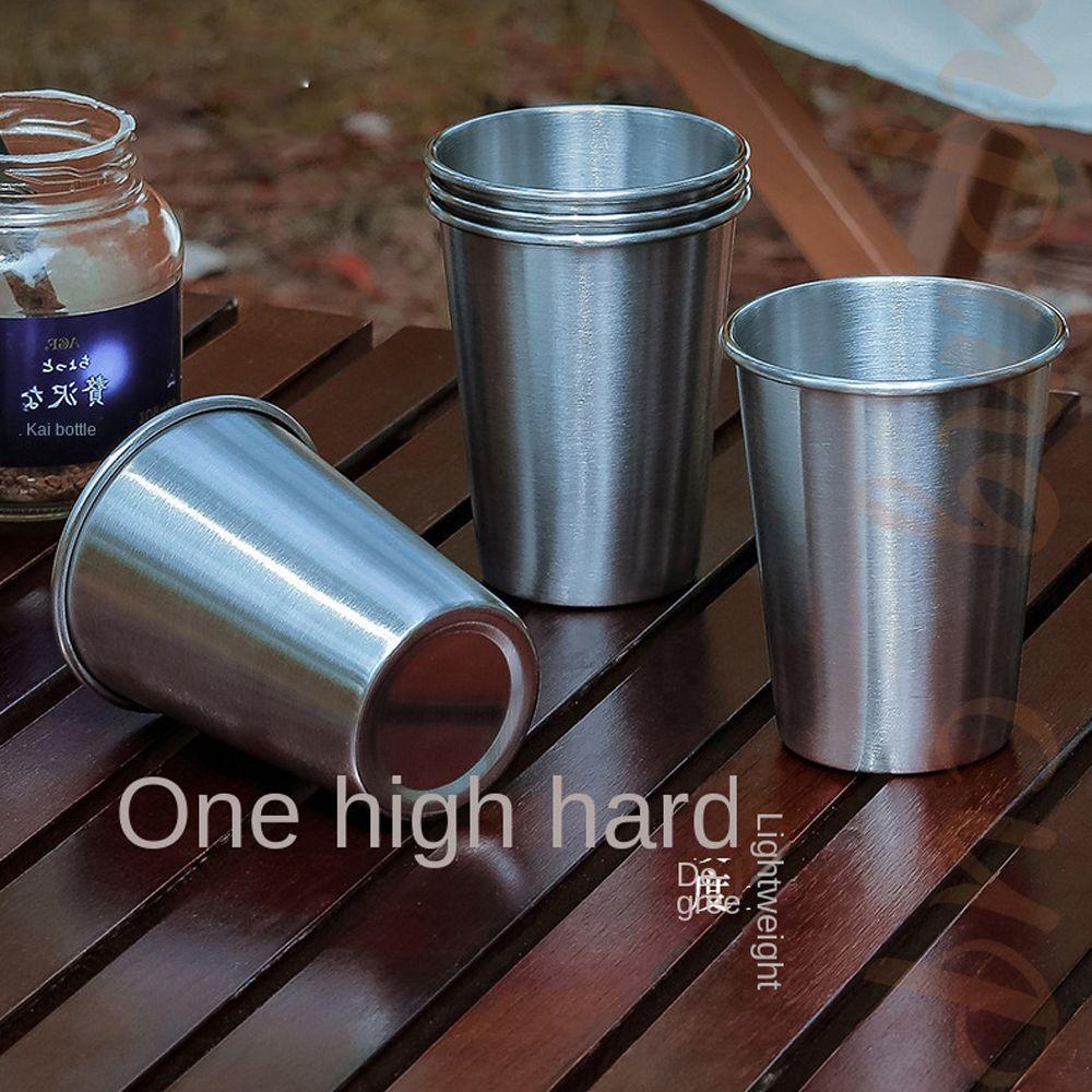 IVORY Cốc Uống Nước Bằng Thép Không Gỉ Tiện Dụng Mang Theo Du Lịch Cắm Trại