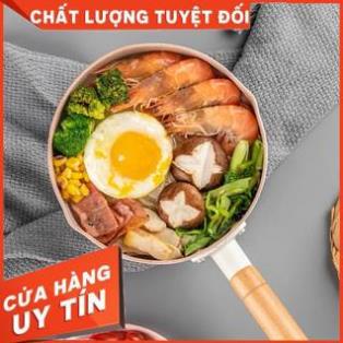 Chảo Lòng Sâu Chống Dính - Quánh Dính Tiện Dụng Chiên, Xào,Nấu - Nồi Nấu Bột Cho Bé Tiện Lợi