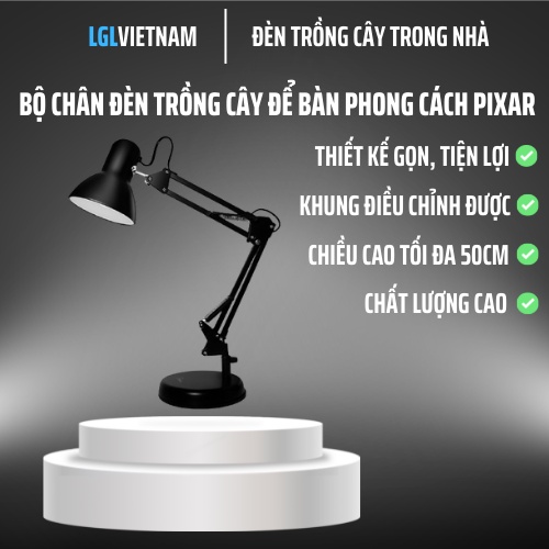 Bộ Chân Đèn Để Bàn Giúp Hỗ Trợ Việc Trồng Cây Trong Nhà Hiệu Quả Phong Cách Pixar, Dài 50cm