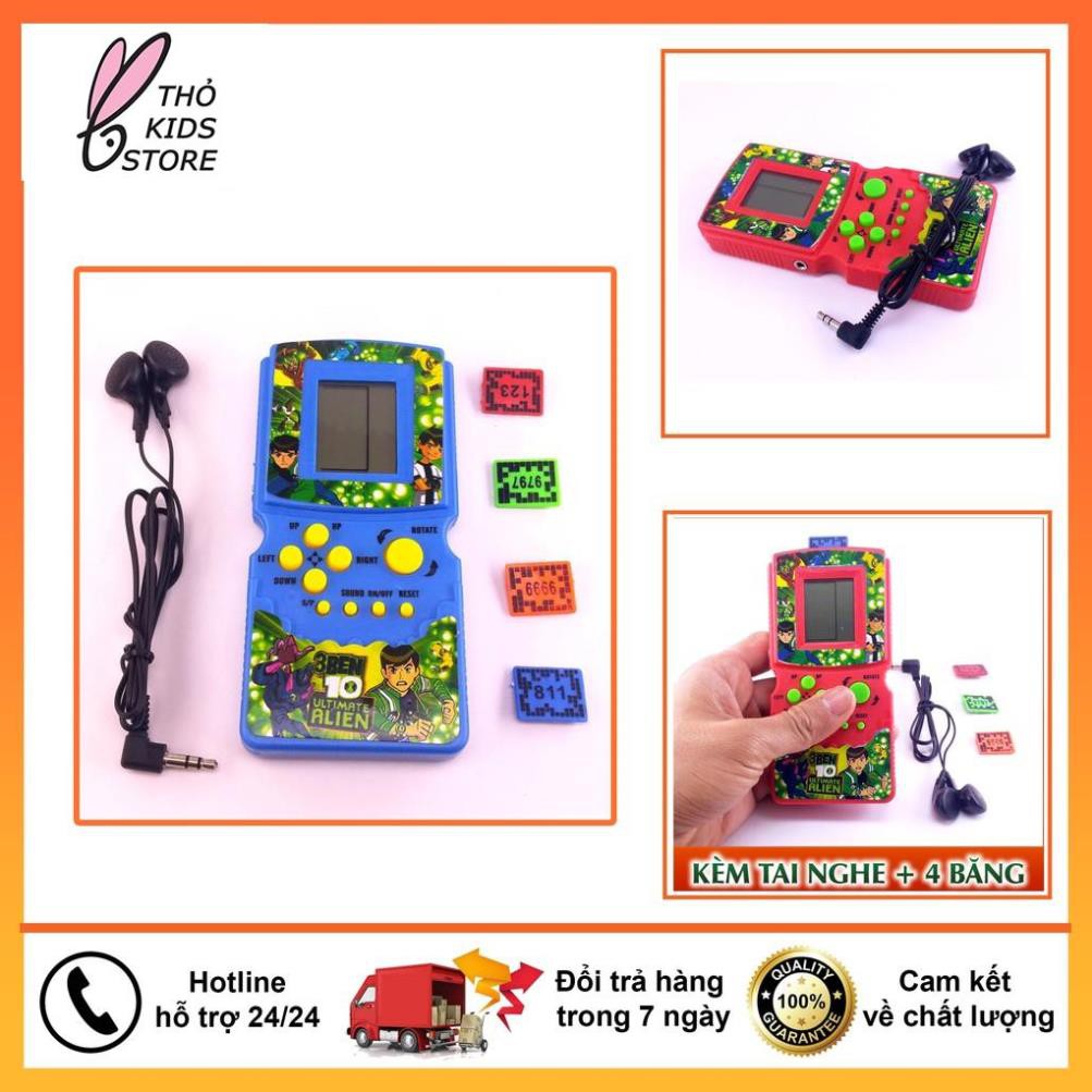 Máy chơi game cầm tay Brick Game tuổi thơ kèm tai nghe
