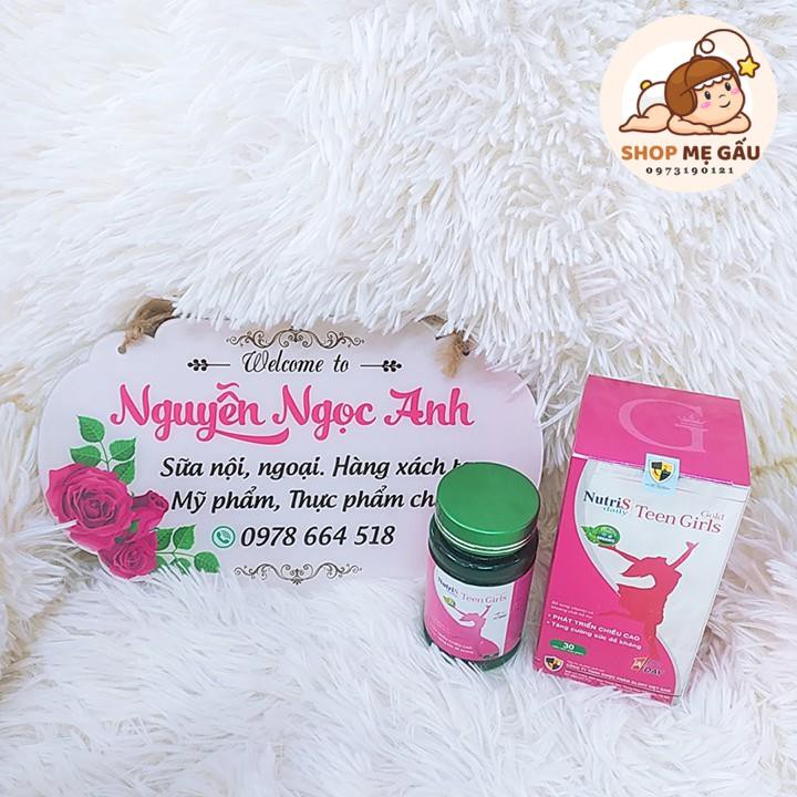 Viên uống tăng chiều cao cho nữ, phát triển trí não và hệ thống miễn dịch Nutri.S Daily TeenGirls hộp 30 viên | Thế Giới Skin Care