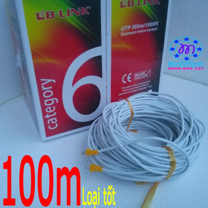 Dây mạng 100M LB-link bấm sẵn 2 đầu | Dây mạng loại tốt