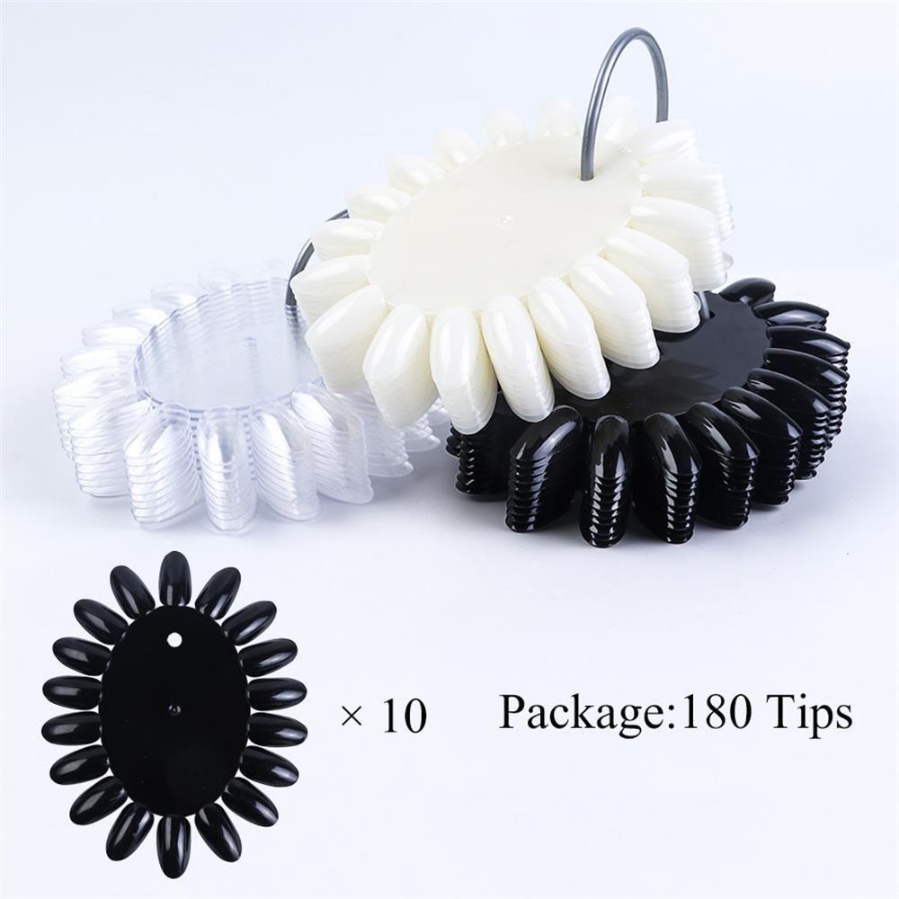 Set 10 Móng Tay Giả Trong Suốt Trưng Bày DIY