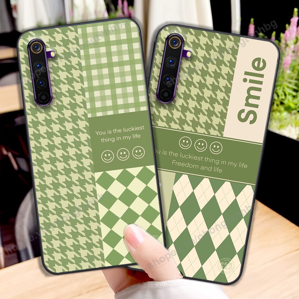 Ốp lưng Realme 6 / Realme 6 Pro trái tim gấu thể thao , smile mặt cười cực cute