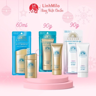 Bộ đôi chống nắng bảo vệ hoàn hảo Anessa Perfect UV Sunscreen Skincare Milk 60ml và 90g.