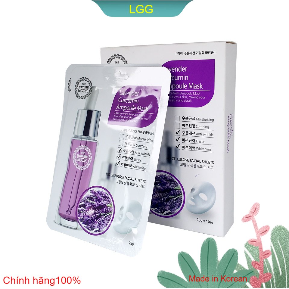 Mặt nạ dưỡng trắng chống nhăn hoa oải hương ngăn ngừa mụn dưỡng trắng tăng độ đàn hồi cho da, chống nhăn
