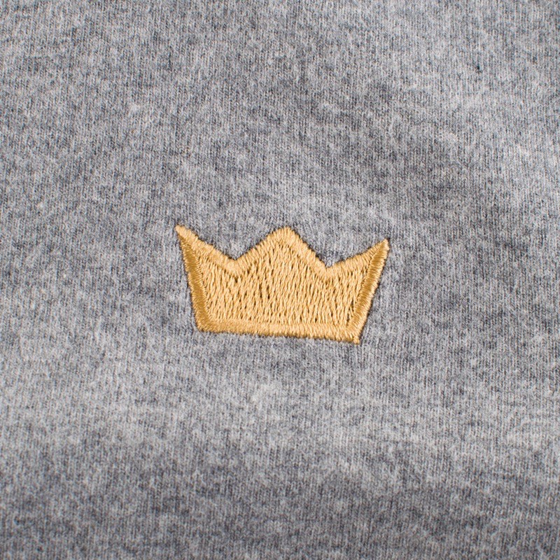 Áo giữ nhiệt bé trai Bunnykids áo dài tay cổ lọ cho bé thêu hình vương miện chất cotton