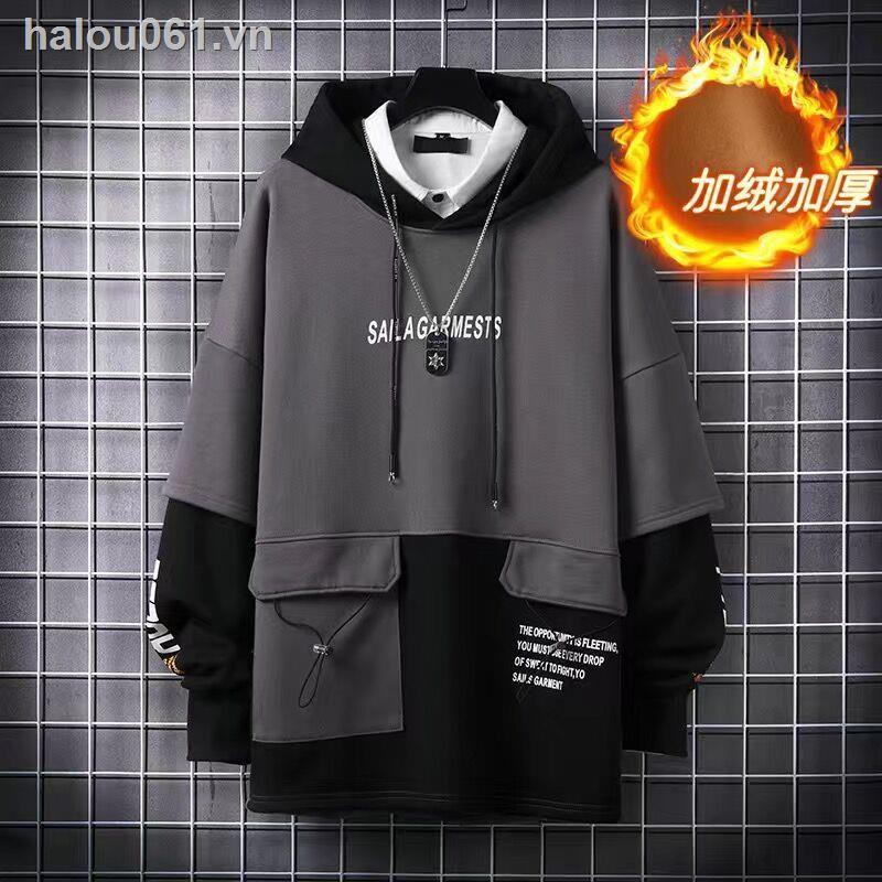 Áo Hoodie Dáng Rộng Có In Hình Thời Trang Cao Cấp Cho Nam