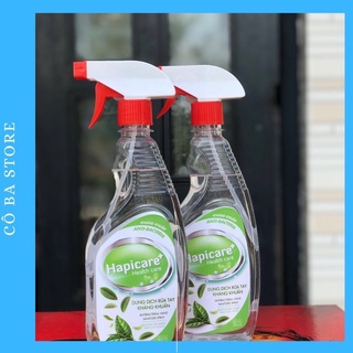 Nước rửa tay diệt khuẩn Hapicare 500ml hương Trà Xanh, Bạc Hà