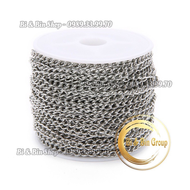 4m Dây Xích Mắc Vặn Thừng Làm Trang Sức Handmade