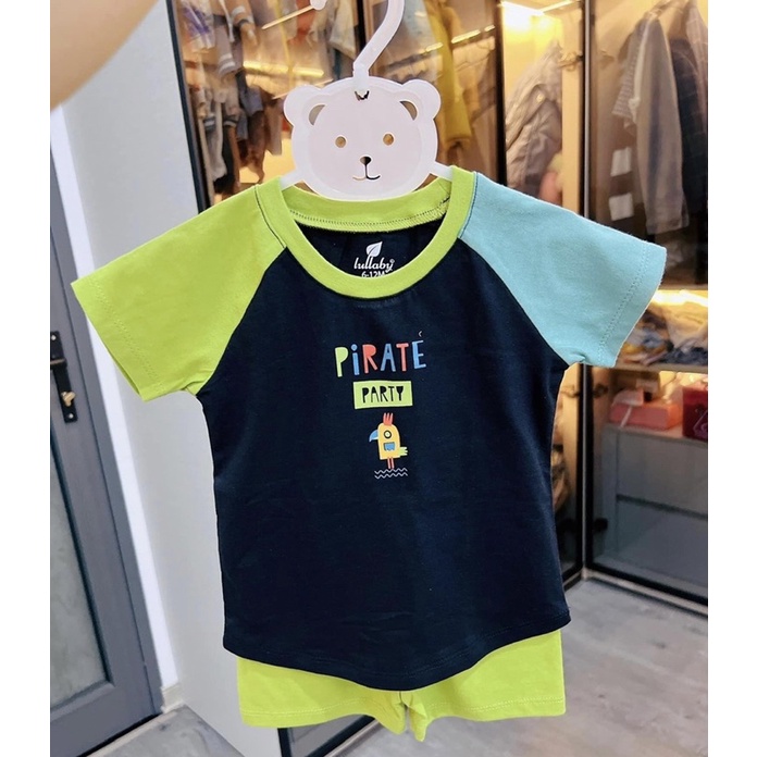 Bộ cộc tay Raglan Lullaby chất cotton mềm cao cấp cho bé trai bé gái