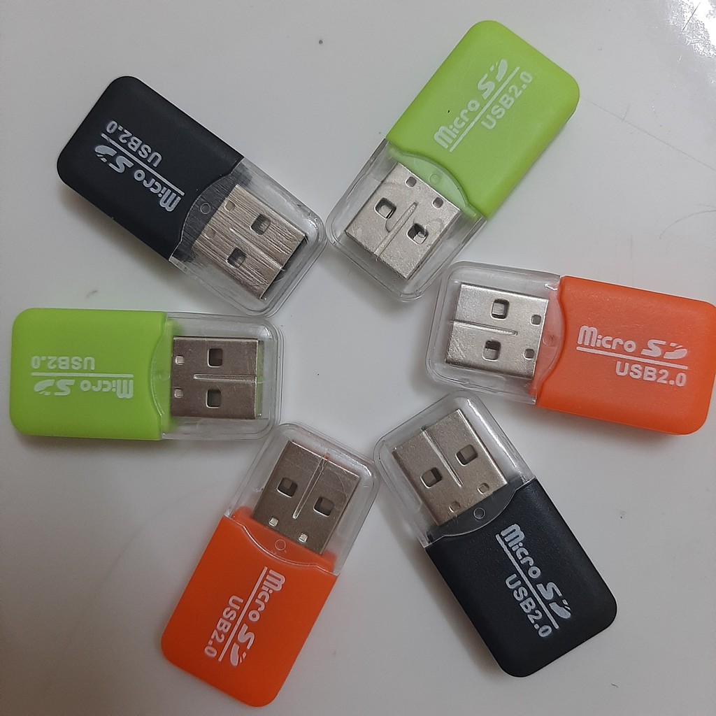 Đầu đọc thẻ nhớ cổng USB 2.0 Microsd   Tf chất lượng cao