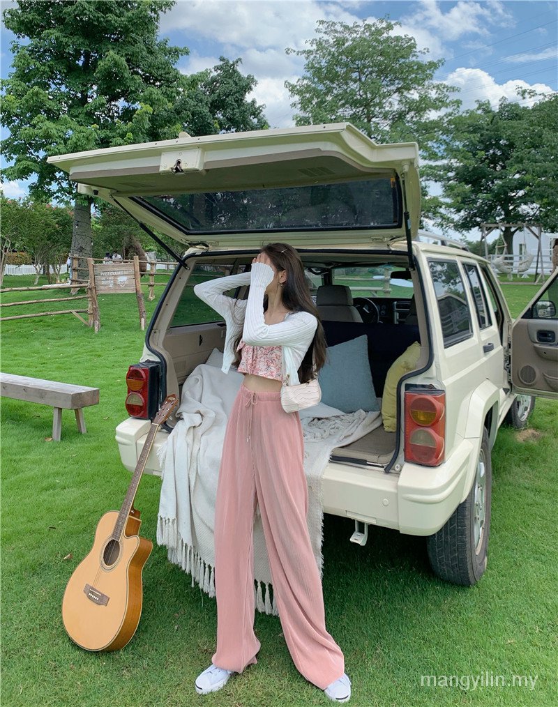 Set Áo Hoa Trễ Vai + Áo Khoác Cardigan + Chân Váy Xếp Ly Xinh Xắn Cho Nữ | BigBuy360 - bigbuy360.vn