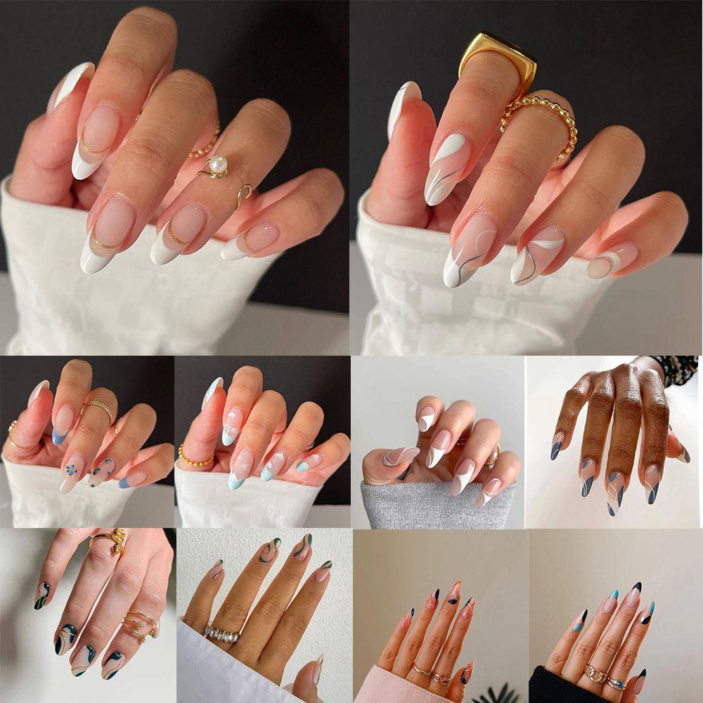 Hộp 24 Móng Tay Giả Thời Trang Cho Nữ