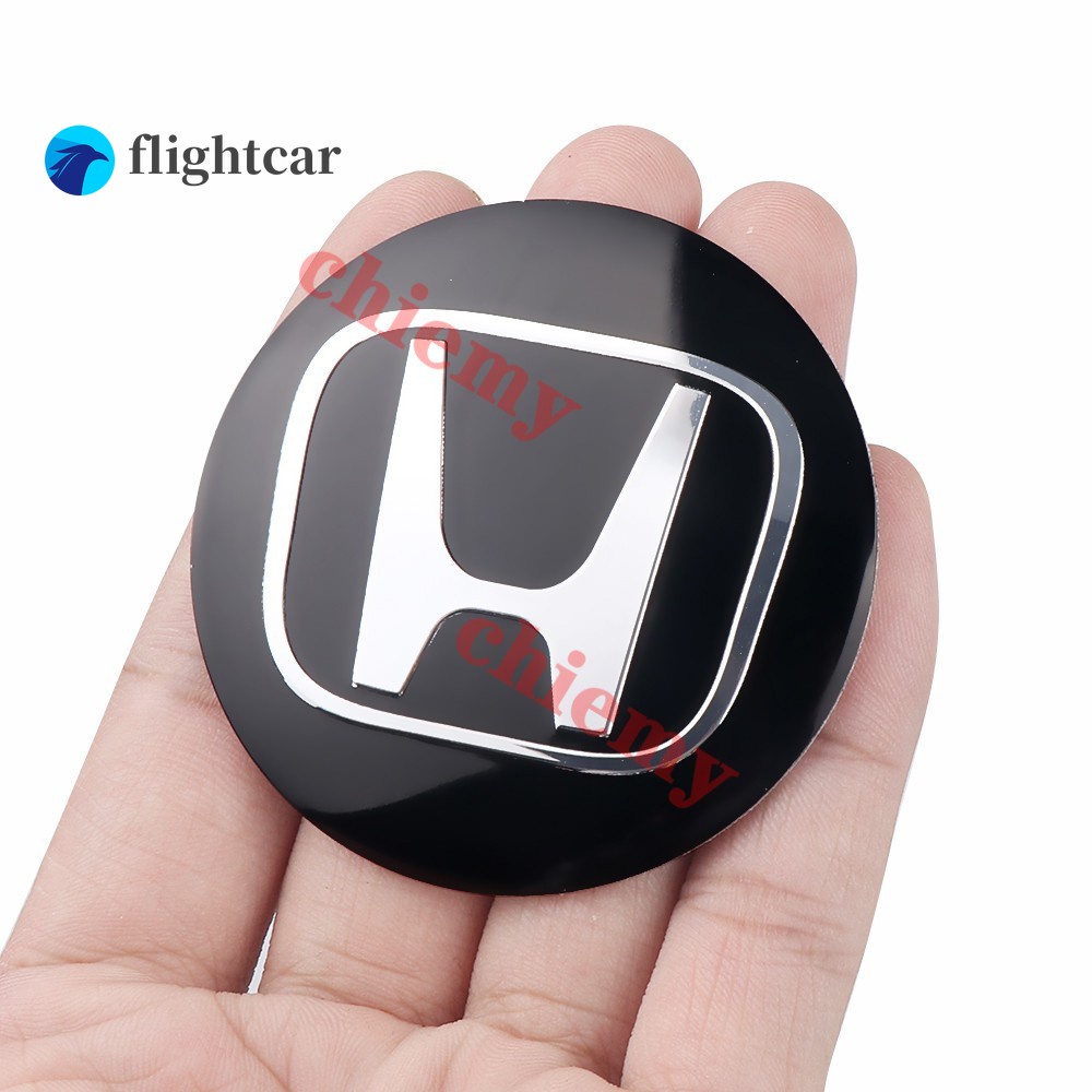 HONDA Bộ 4 Miếng Dán Trang Trí Trục Bánh Xe Hơi 56mm Cho civic city Mugen