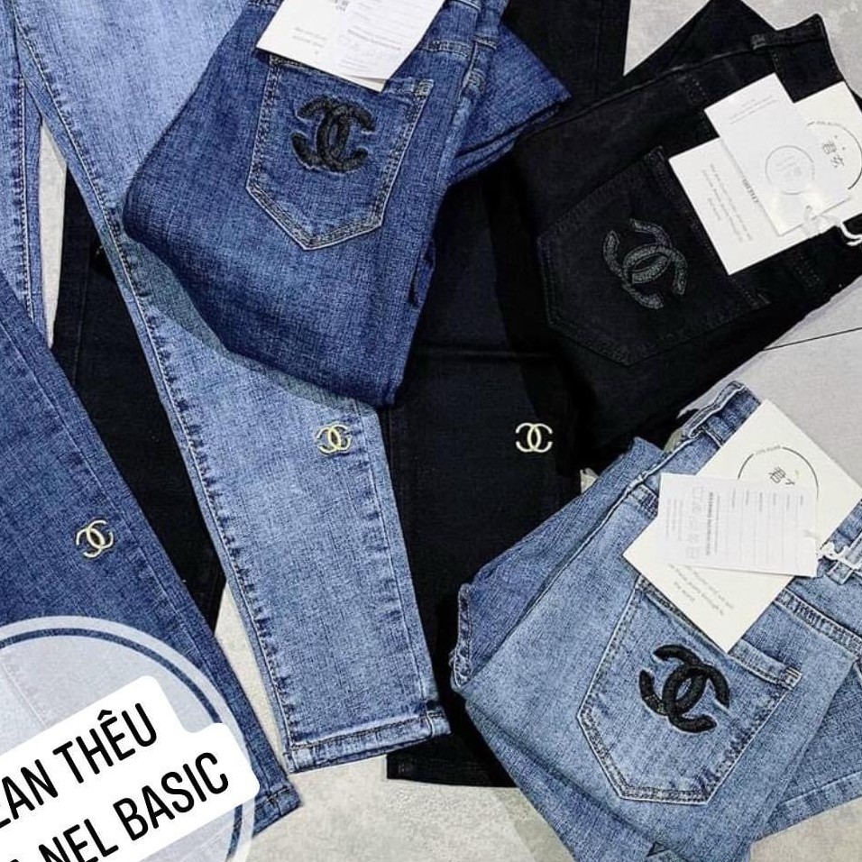 Quần Jean Thêu Chữ X Dáng Ôm Siêu Co Dãn Cao Cấp | BigBuy360 - bigbuy360.vn