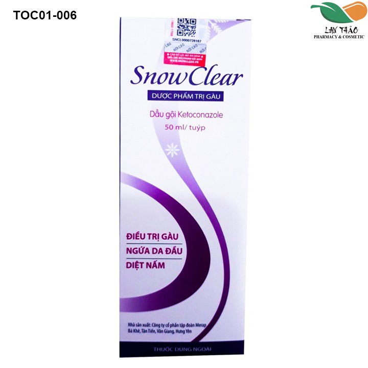 Dầu gội ngăn ngừa gàu Snowclear tuýp 50ml | BigBuy360 - bigbuy360.vn