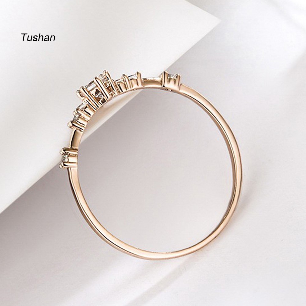 Dụng Cụ Kéo Căng TUSHNhẫn Mạ BạC ĐíNh Đá ThờI Trang