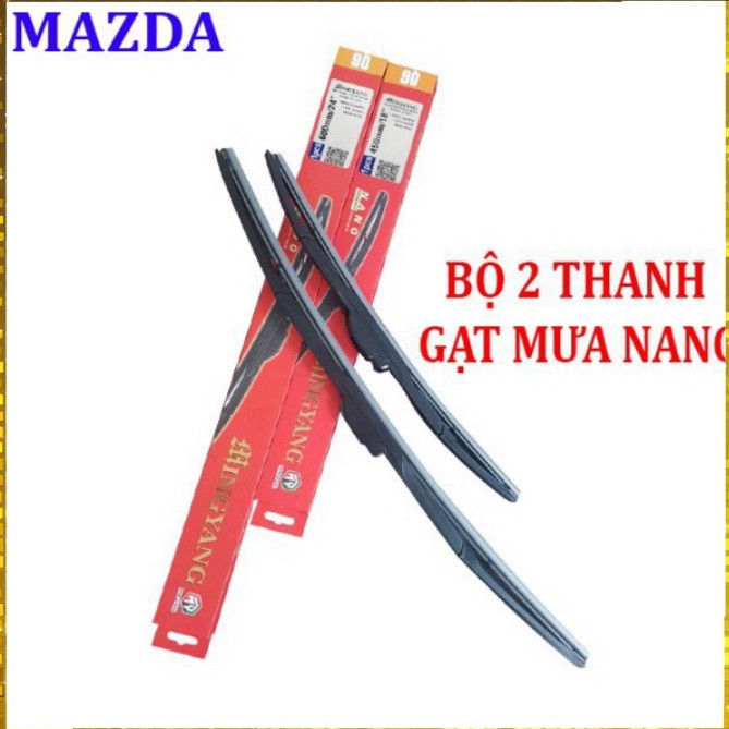 Bộ 2 thanh cần gạt mưa xe Mazda: Mazda2-Mazda3-Mazda6-Mazda CX5-Mazda CX9-BT 50-Premacy [M]