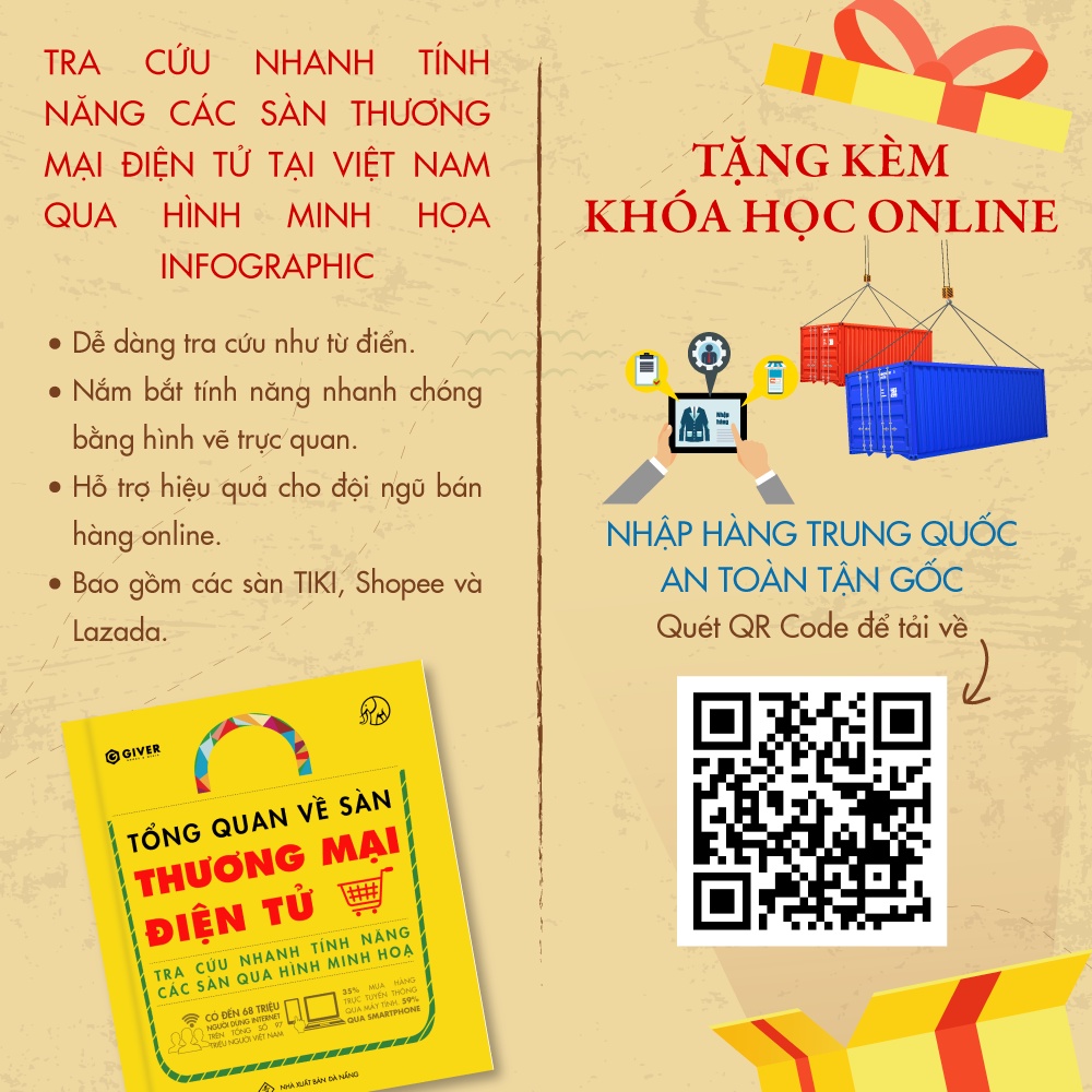 Sách - Tổng Quan Về Sàn Thương Mại Điện Tử - Tra Cứu Nhanh Tính Năng Các Sàn Qua Hình Minh Họa