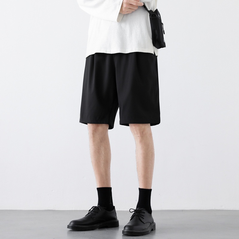 Quần Short Thể Thao 5 Tấc Ống Rộng Vải Lụa Lạnh Mỏng Nhanh Khô Thời Trang Mùa Hè Cho Nam FARUILINE MEN130
