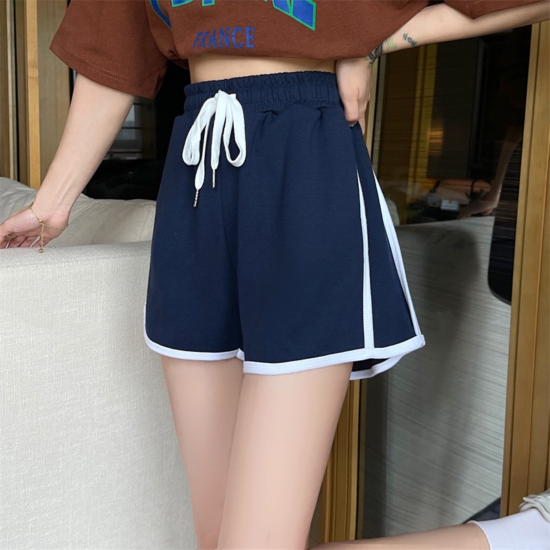 SUXI Quần Short Thể Thao Ống Rộng Màu Sắc Đơn Giản Cho Nữ