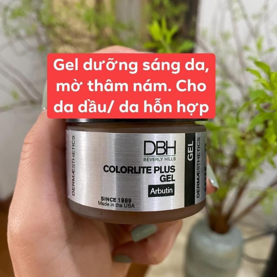 gel dưỡng sáng da mờ thâm mụn và nám DBH Colorlite plus