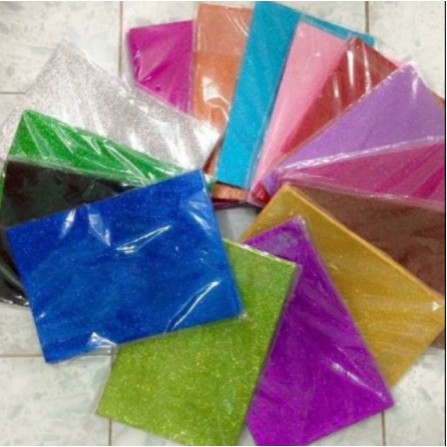 Set 10 tờ xốp nhũ khổ A4