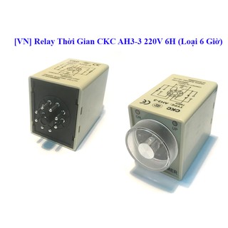 Relay Thời Gian CKC 6H 10H 30H 60H điện 220v kèm đế