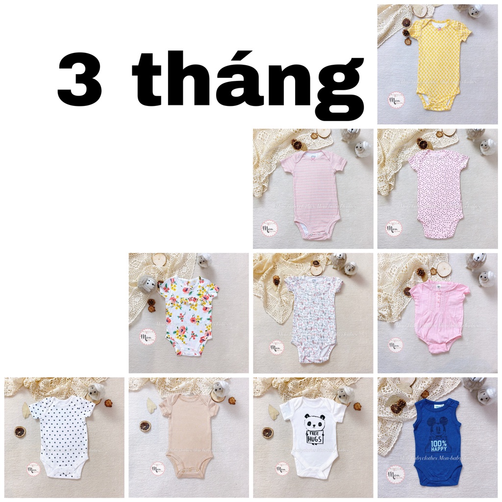 BODY cộc tay 0-3 tháng