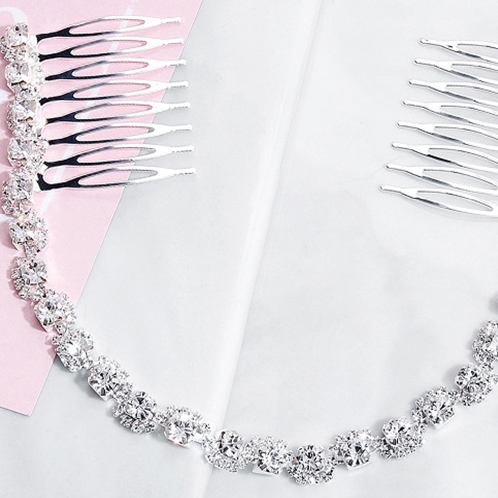 Lược Cài Tóc Cô Dâu Đính Đá Sang Trọng