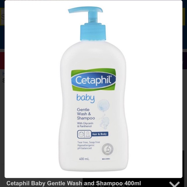 Sữa tắm gội Cetaphil Baby 400ml