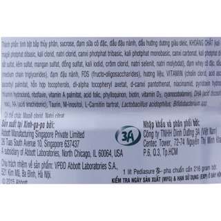 Sữa Bột PediaSure BA lon 1,6kg