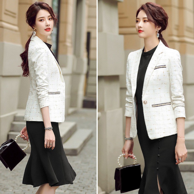 Áo Khoác Vest 2 Màu Trắng Đen Thời Trang Cho Nữ 2020 | BigBuy360 - bigbuy360.vn