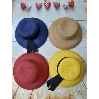 (Với 8 màu đẹp) Mũ cói Nón Cói Lồng Đèn TRơn/ Mũ Cói Chuông Vintage!! Nhiều màu xinh tây!!