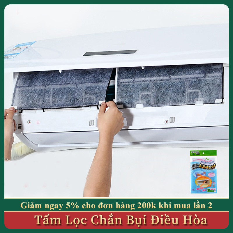 Bộ 2 Lưới Lọc Điều Hòa, Filter Chắn Bụi, Màng Lọc Chắn Bụi Điều Hòa, Tấm Lọc Cho Máy Điều Hòa Không Khí Hàng Xuất Nhật