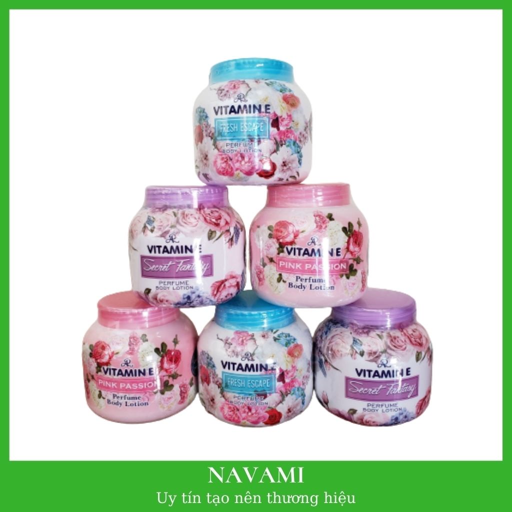 Kem dưỡng ẩm da Vitamin E Aron thái lan 200g hương nước hoa