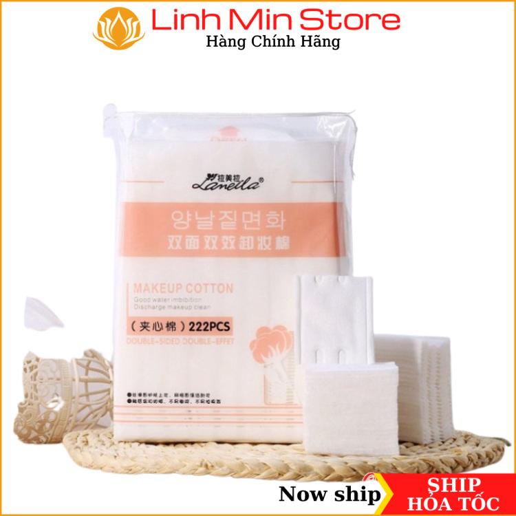 Bông tẩy trang Lameila túi 222 Miếng BLML222 Hàng Hiệu