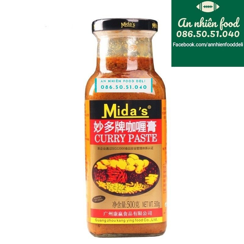 Gia Vị Cà Ri Midas Curry Paste 500 Gram