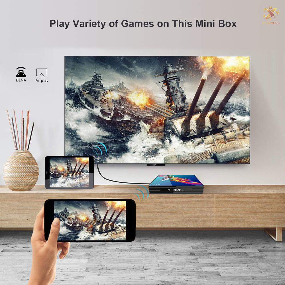 Bộ Tv Box A95X R3 Rk3318 Lõi Tứ 64 Bit 4gb / 64gb Uhd 4k Vp9 H.265 2.4g / 5g Wifi Bt4.2