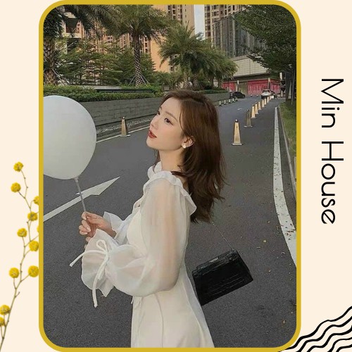 Váy trắng nữ dự tiệc dạo phố siêu xinh✅HÀNG CAO CẤP-MẶC LÀ XINH✅ váy trắng chụp hình kỷ yếu-min.house86 (V1) | BigBuy360 - bigbuy360.vn