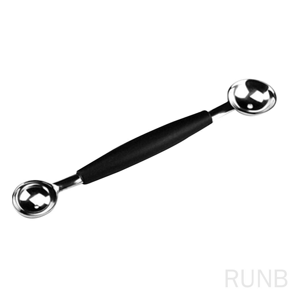 Muỗng Múc Kem / Trái Cây Hai Đầu Bằng Thép Không Gỉ Tiện Dụng