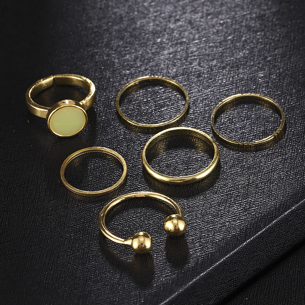 Bộ 5 Chiếc Nhẫn Thời Trang Phong Cách Hàn Quốc