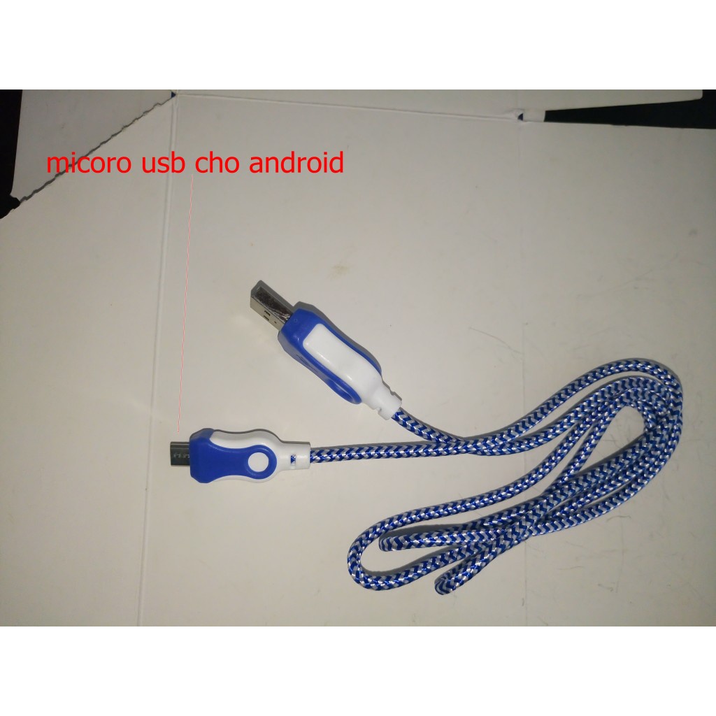 dây sạc bọc dù micro usb(1met)