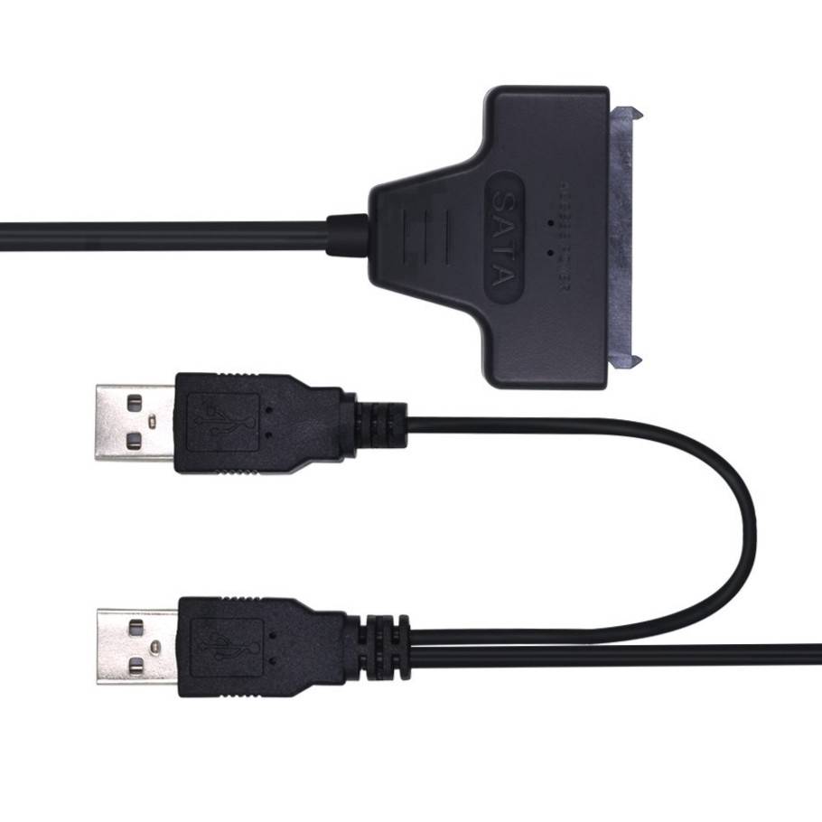 Bộ chuyển đổi USB 2.0 sang SATA 15 + 7 pin HDD 480Mbps cho Windows và Mac