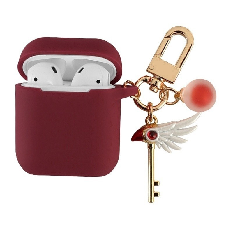 Vỏ Bảo Vệ Hộp Sạc Tai Nghe Airpods 1 Chống Sốc Họa Tiết Hoạt Hình Thủ Lĩnh Thẻ Bài Sakura Mới