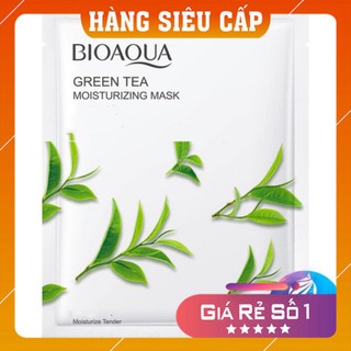 Mặt nạ 💕𝑭𝒓𝒆𝒆𝒔𝒉𝒊𝒑💕 Mặt Nạ Trà Xanh Bioaqua Kháng Khuẩn Giảm Viêm Xóa Mụn Mờ Thâm
